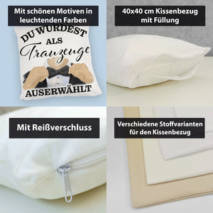 Als Trauzeuge auserwählt Kissen
