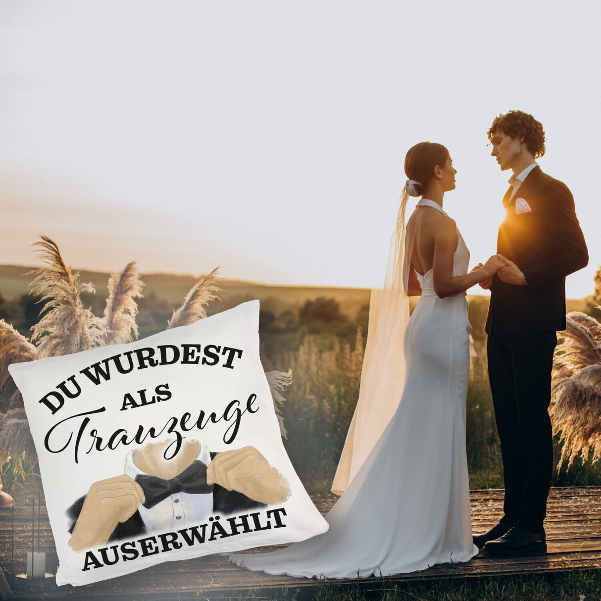 Als Trauzeuge auserwählt Kissen