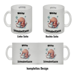 Schnabeltasse Schnabeltier Kaffeebecher mit Spruch Meine Schnabeltasse