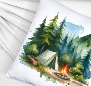 Camping im Wald Kissen