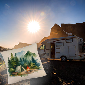 Camping im Wald Kissen