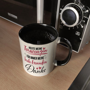 Trauzeugin Kaffeebecher mit Spruch Heute Trauzeugin ewig beste Freundin
