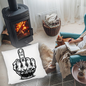 Mittelfinger Comic Kissen