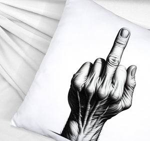 Mittelfinger Kissen
