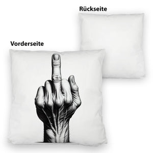 Mittelfinger Kissen