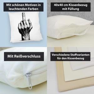 Mittelfinger Kissen