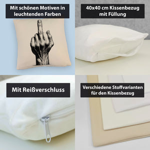 Mittelfinger Kissen