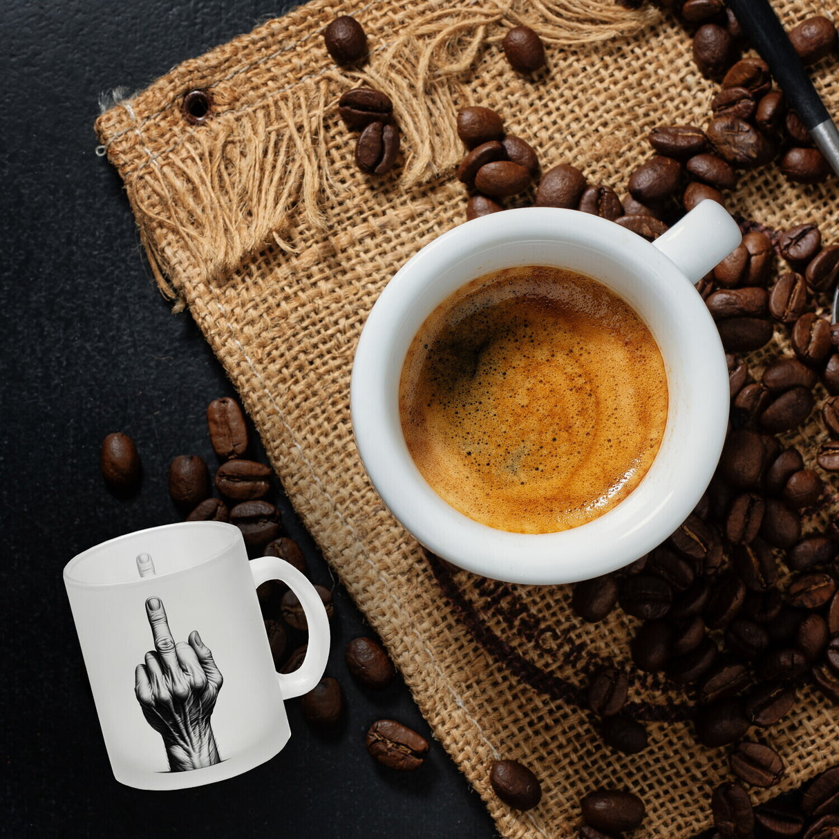 Mittelfinger Kaffeebecher