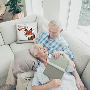 Ich hasse Menschen Fuchs Kissen