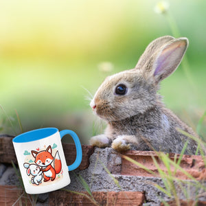 Fuchs und Kaninchen Kaffeebecher