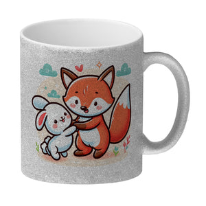Fuchs und Kaninchen Kaffeebecher