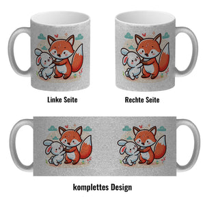 Fuchs und Kaninchen Kaffeebecher