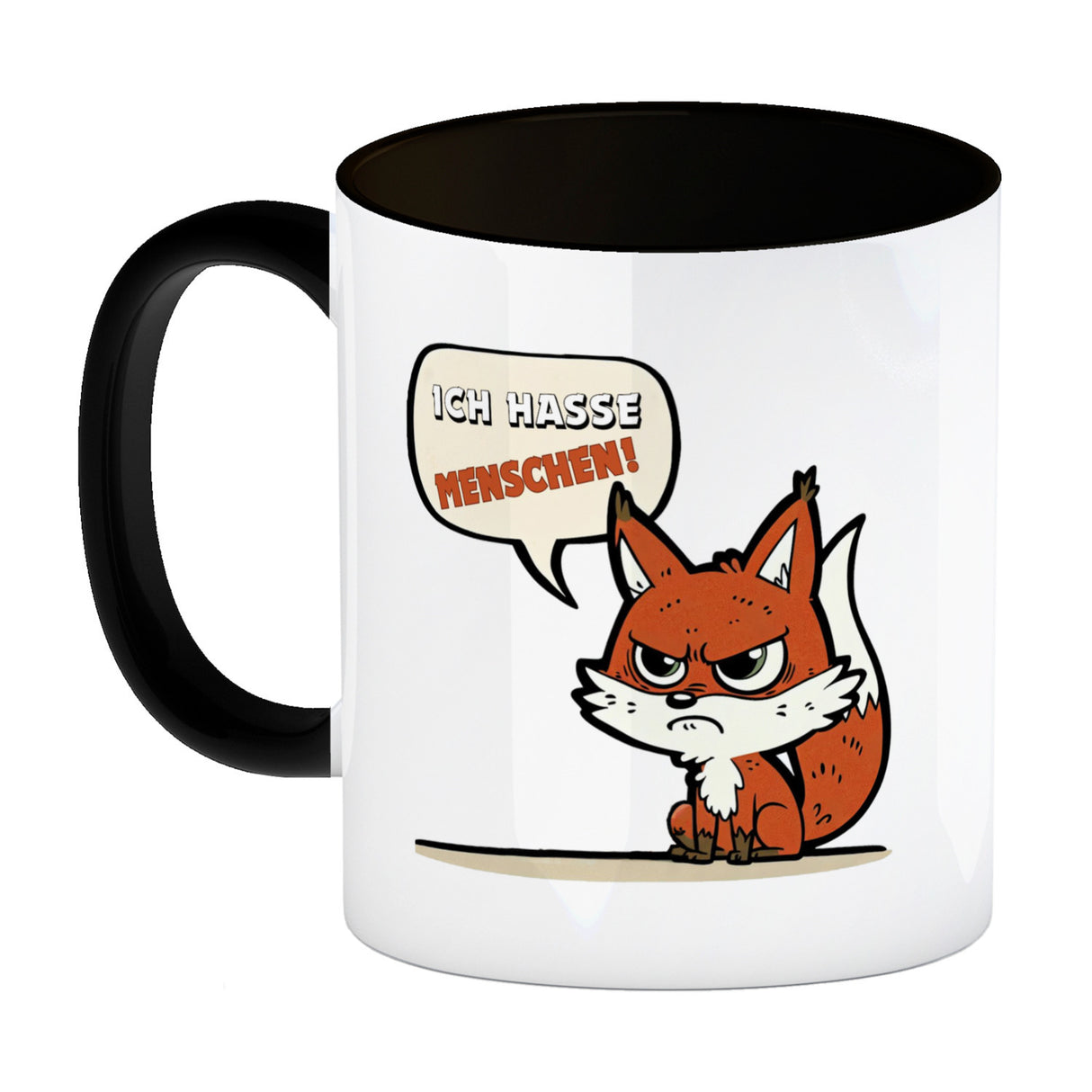 Ich hasse Menschen Fuchstasse Kaffeebecher