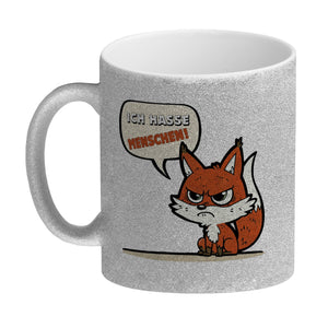 Ich hasse Menschen Fuchstasse Kaffeebecher