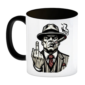 Mittelfinger Mafiaboss Kaffeebecher