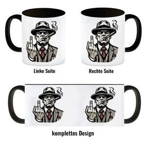 Mittelfinger Mafiaboss Kaffeebecher