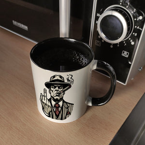 Mittelfinger Mafiaboss Kaffeebecher