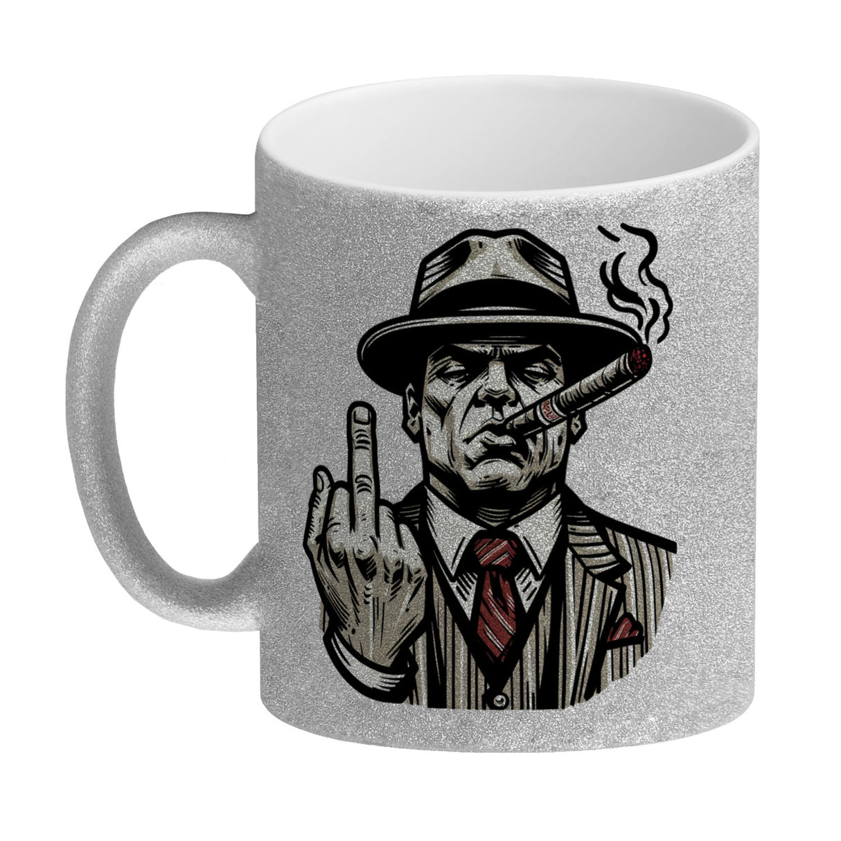 Mittelfinger Mafiaboss Kaffeebecher