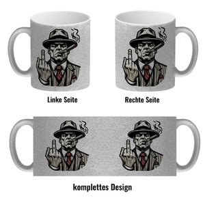 Mittelfinger Mafiaboss Kaffeebecher