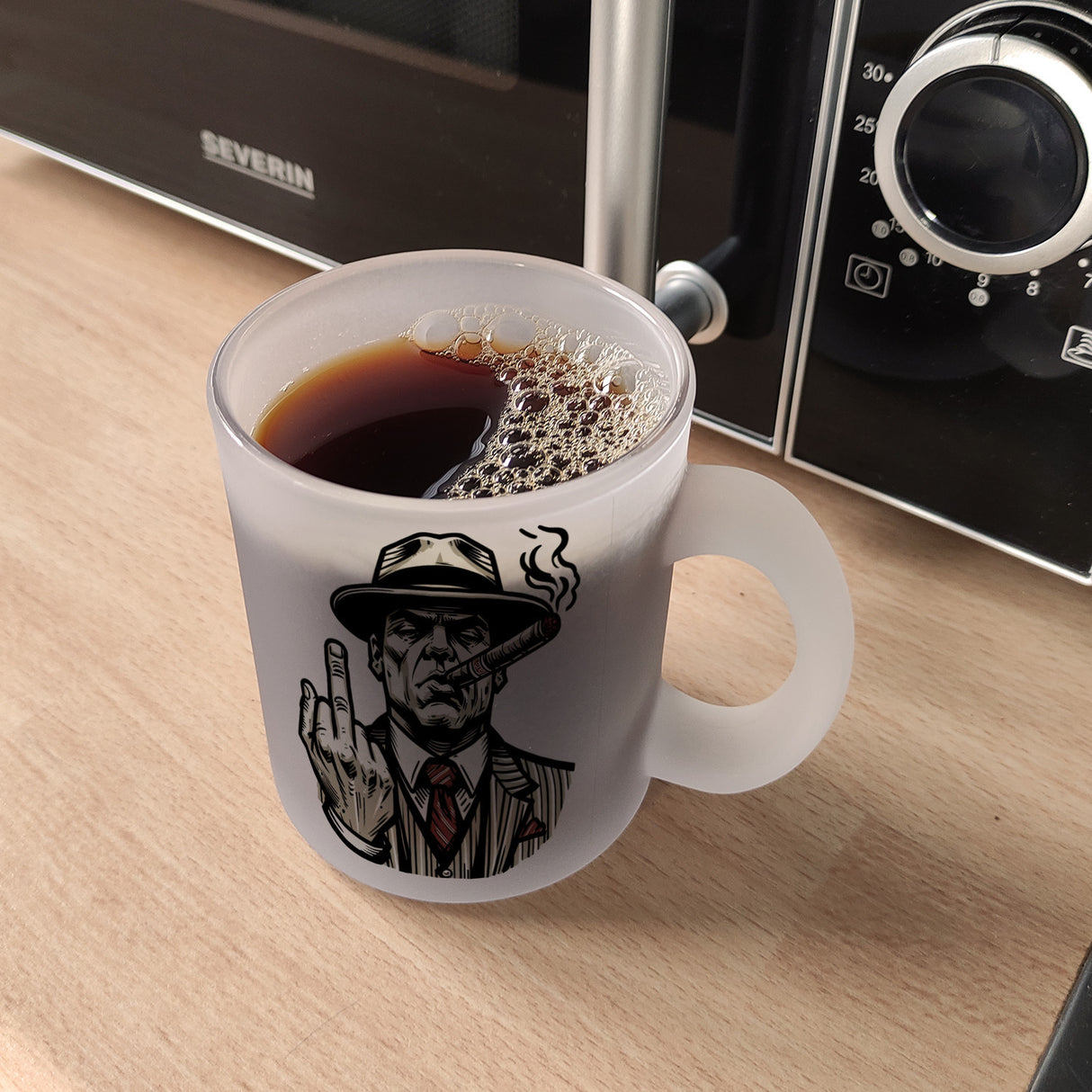 Mittelfinger Mafiaboss Kaffeebecher