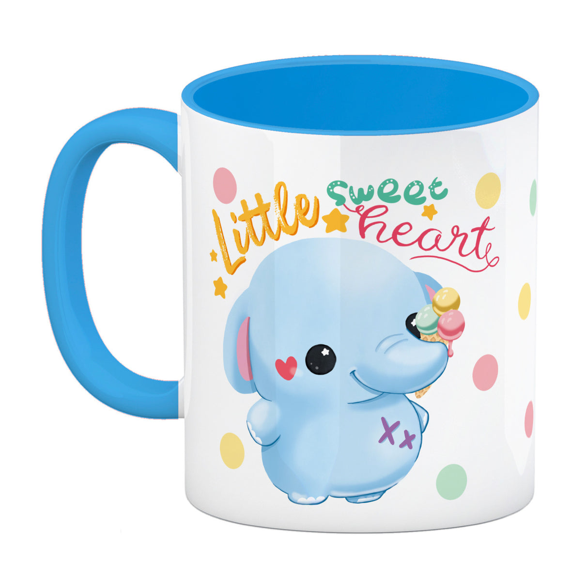 Elefant Kaffeebecher mit Spruch Little sweetheart