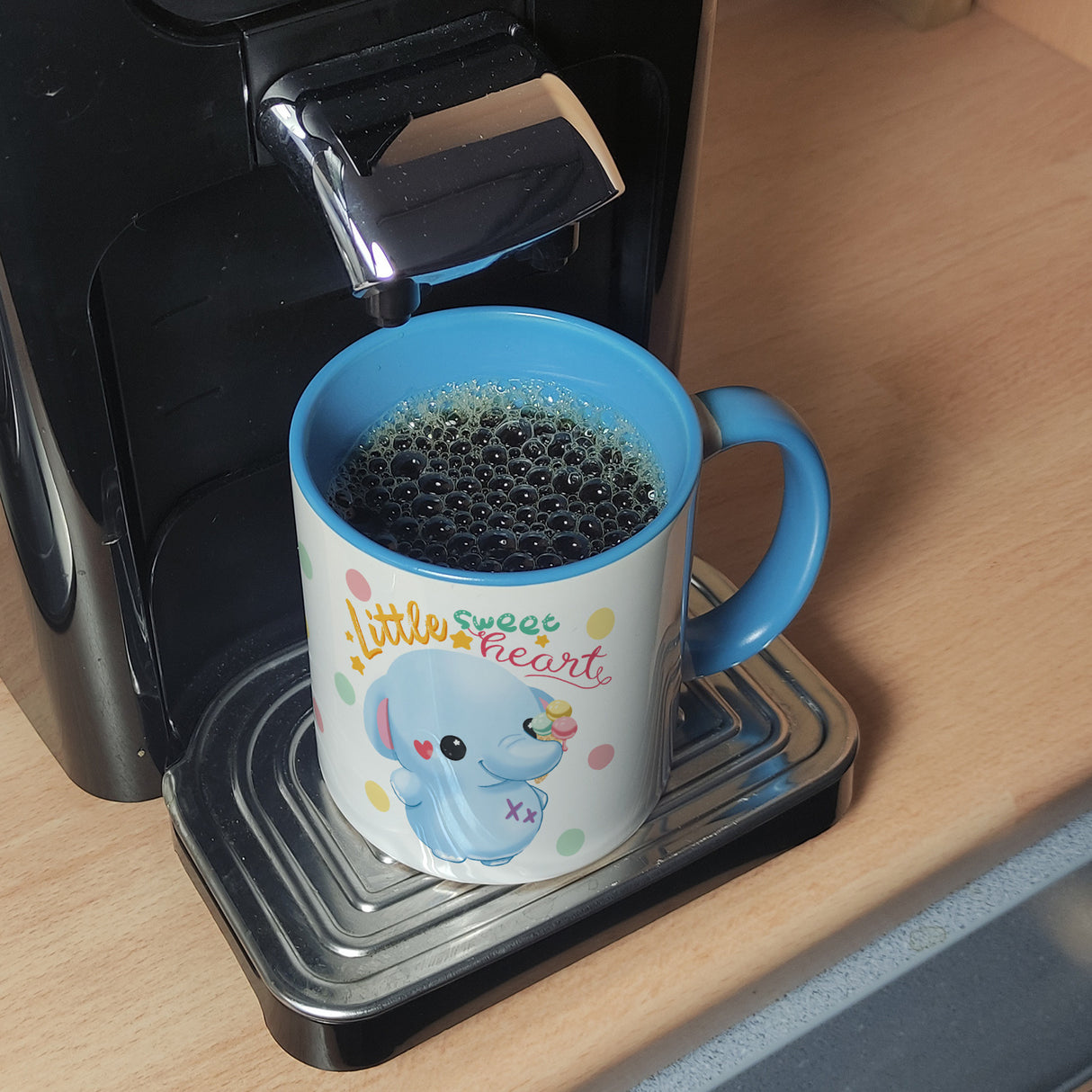 Elefant Kaffeebecher mit Spruch Little sweetheart