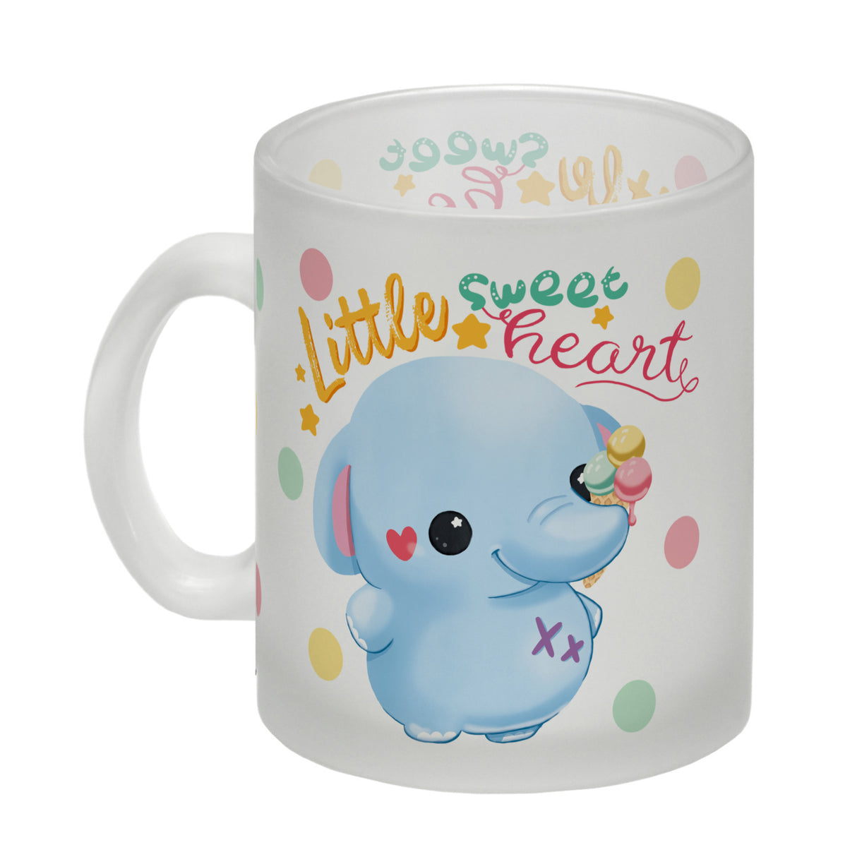 Elefant Kaffeebecher mit Spruch Little sweetheart