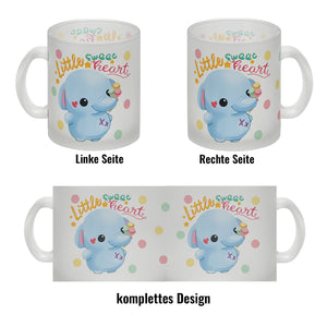 Elefant Kaffeebecher mit Spruch Little sweetheart
