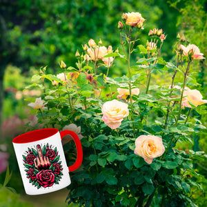 Stinkefinger Rosen - Ich hasse Menschen Kaffeebecher
