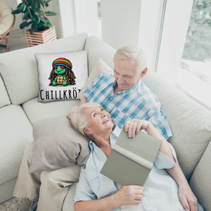 Schildkröte Rastafari Kissen mit Spruch Chillkröte