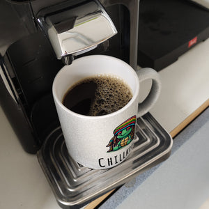 Schildkröte Rastafari Kaffeebecher mit Spruch Chillkröte