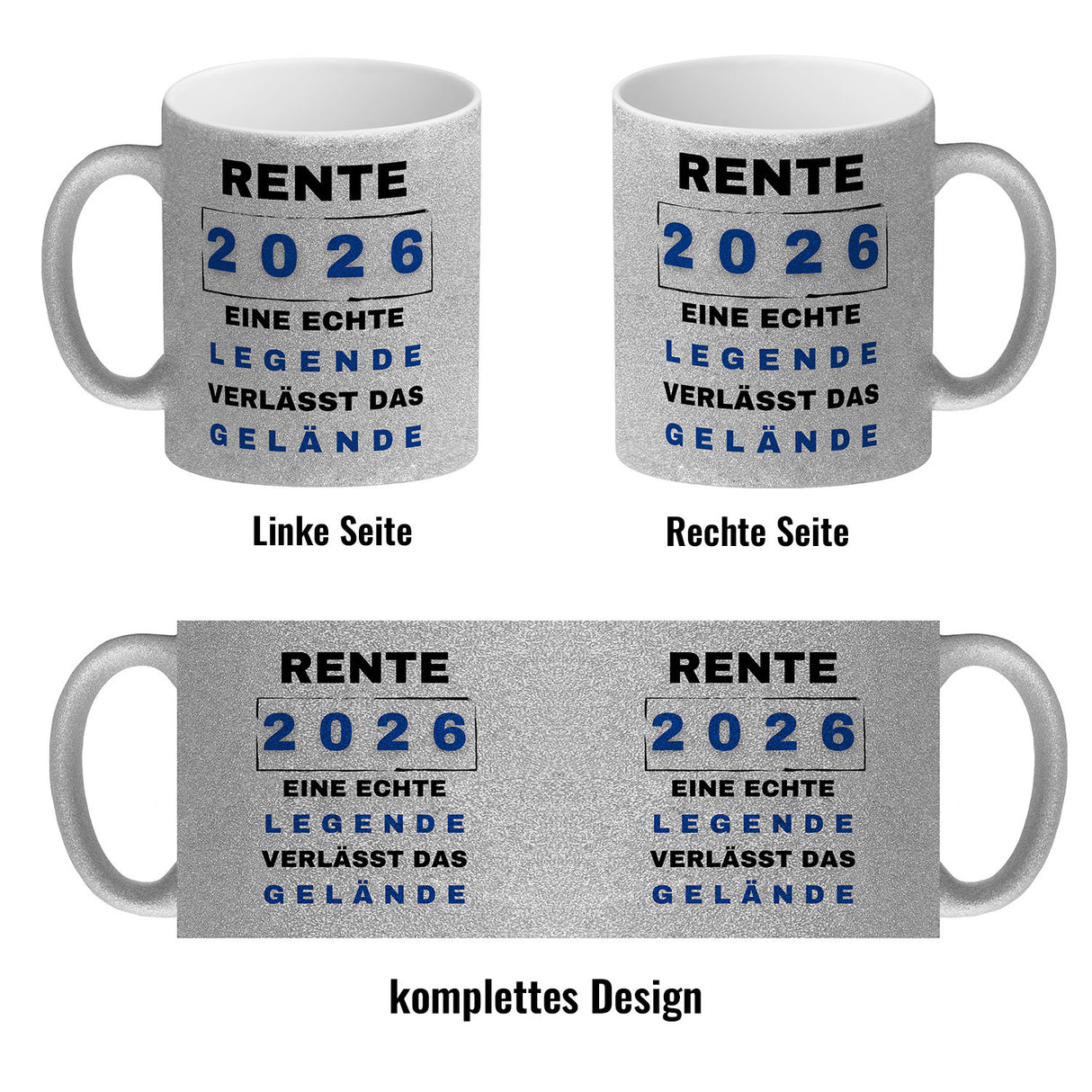 Rente 2026 Kaffeebecher mit Spruch Rente 2026 Legende geht