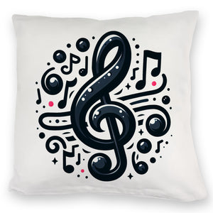 Musiknoten und Notenschlüssel Kissen