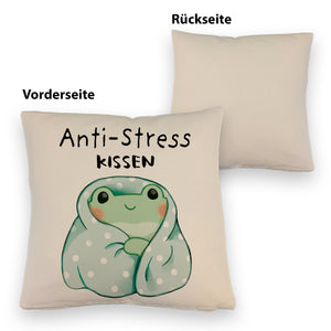 Frosch er Decke Kissen mit Spruch Anti-Stress Kissen