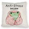 Frosch er Decke Kissen mit Spruch Anti-Stress Kissen