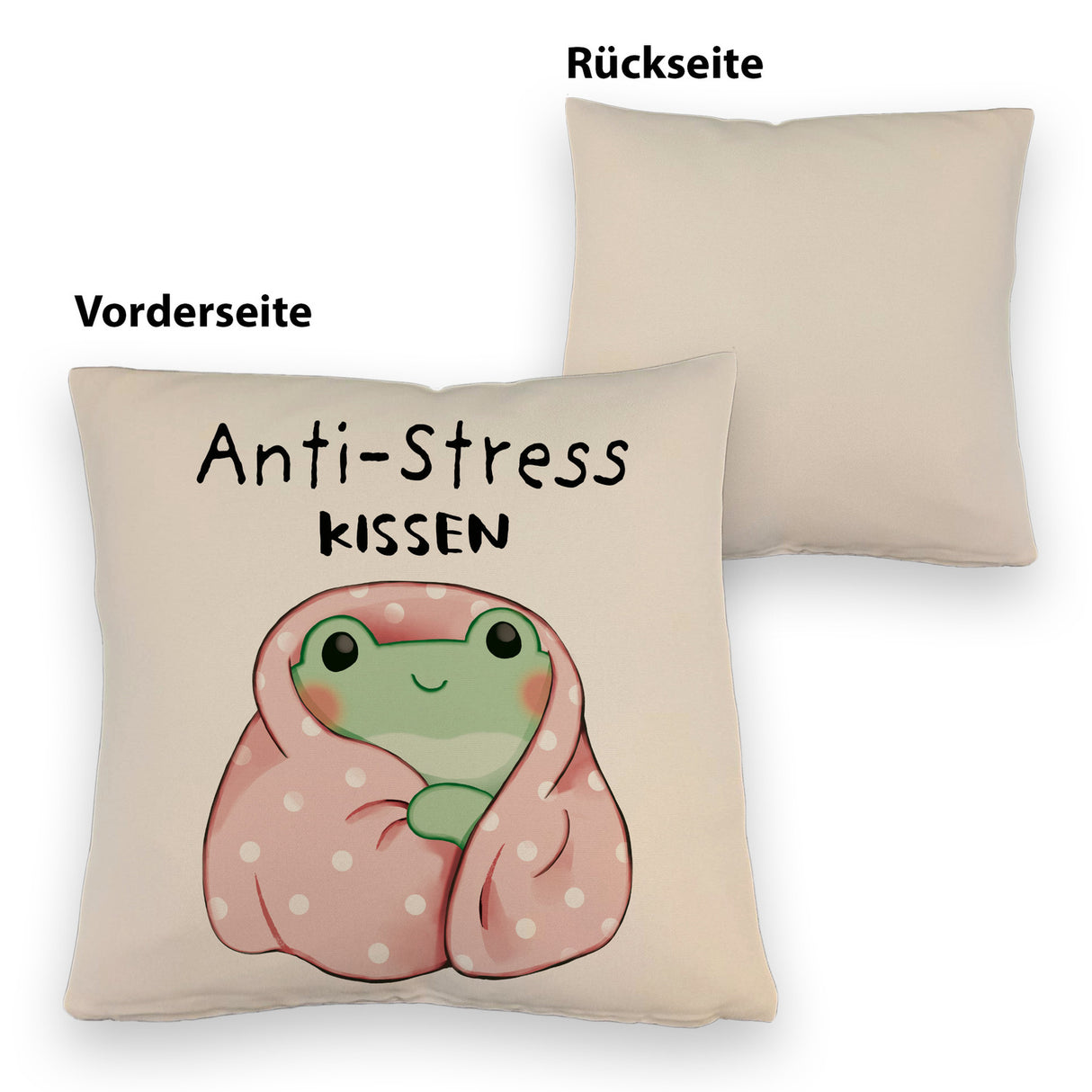 Frosch er Decke Kissen mit Spruch Anti-Stress Kissen