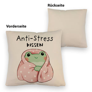 Frosch er Decke Kissen mit Spruch Anti-Stress Kissen