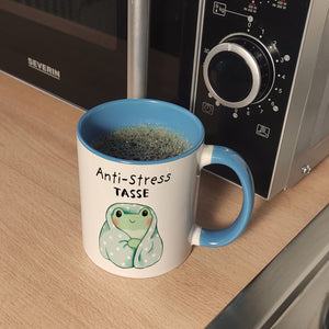 Frosch er Decke mit Spruch Anti-Stress Tasse