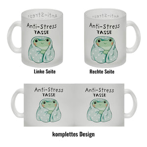 Frosch er Decke mit Spruch Anti-Stress Tasse
