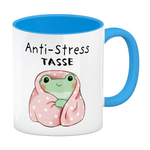 Frosch er Decke mit Spruch Anti-Stress Tasse