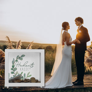 Hochzeitskasse Eukalyptus Spardose