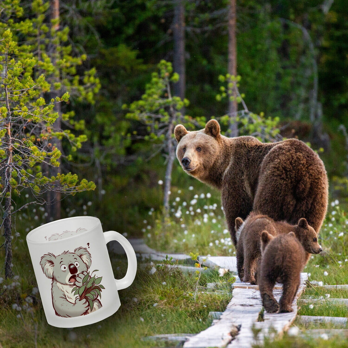 Koalabär Comic Kaffeebecher