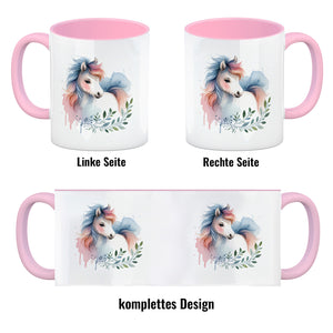 Buntes Pferd Kaffeebecher