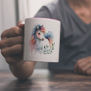 Buntes Pferd Kaffeebecher