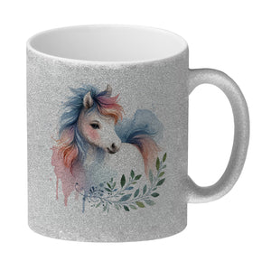 Buntes Pferd Kaffeebecher