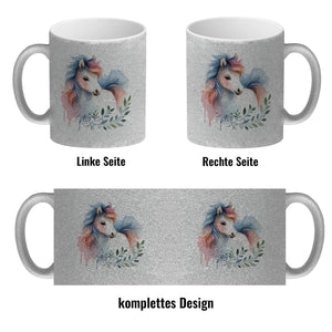 Buntes Pferd Kaffeebecher
