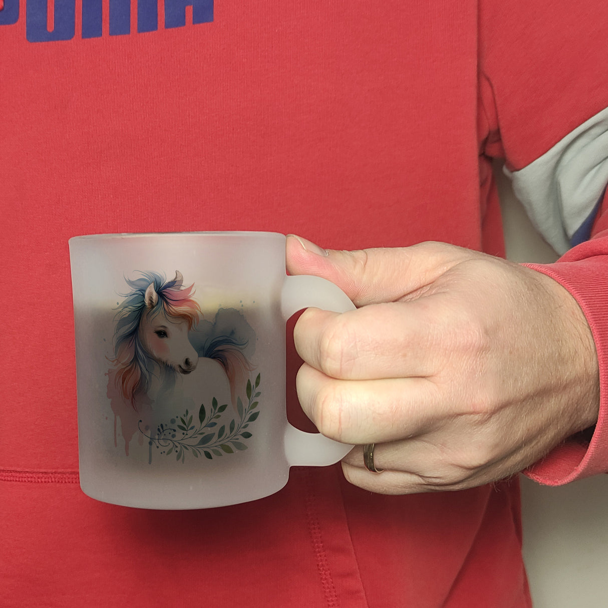 Buntes Pferd Kaffeebecher