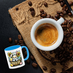Osterhase im Osternest Kaffeebecher