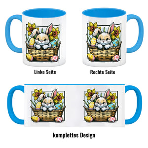 Osterhase im Osternest Kaffeebecher