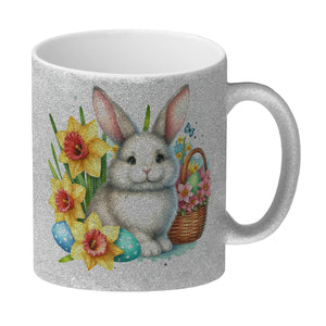 Osterhase mit Osterglocken Kaffeebecher